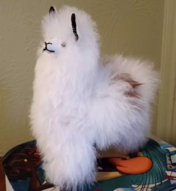 Handmade Peruvian Llama Alpaca Plush Real Alpaca Wool Fur (P)