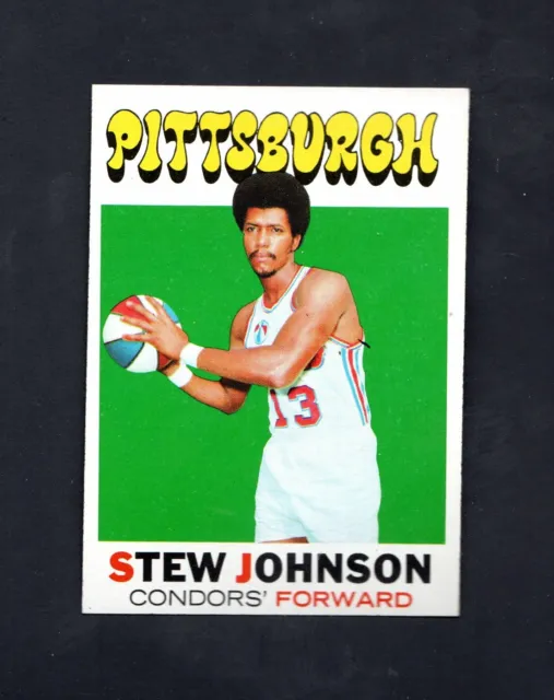 1971 Topps Stew Johnson #159 ~ Pittsburgh Condors  ~  Set Break!  ~~ HIGH GRADE