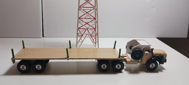 Solido 211 Bis - Tracteur Berliet T12 Avec Char Militaire - Échelle 1/50 - Occasion - Boîte Excellente