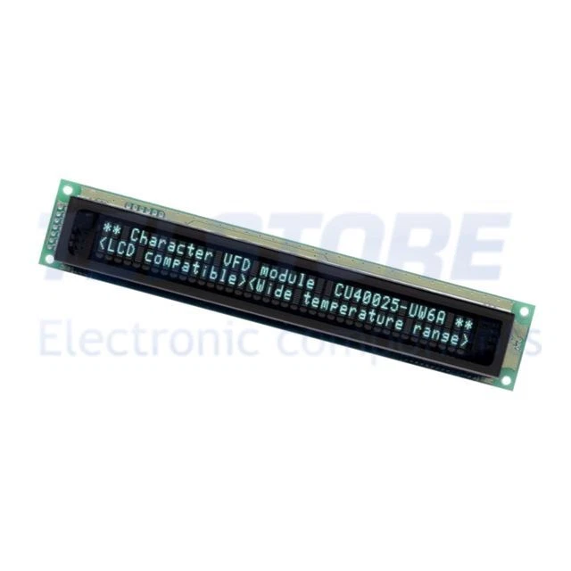 1pcs  Display VFD alfanumerico 40x2 Carattere 4,7mm 350cd/m2 CU40025-UW6J