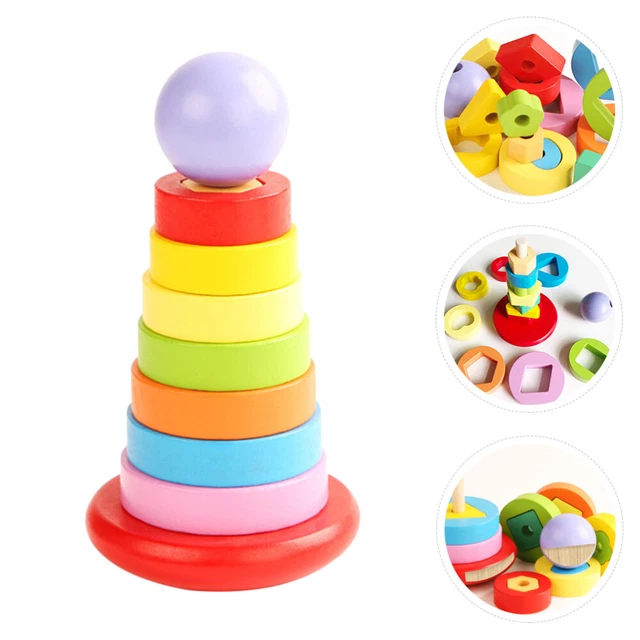 Gioco UNO Stacko – Torre Impilabile Mattel 45 Pezzi – Blocchi Colorati Bilanciati - Foto 3