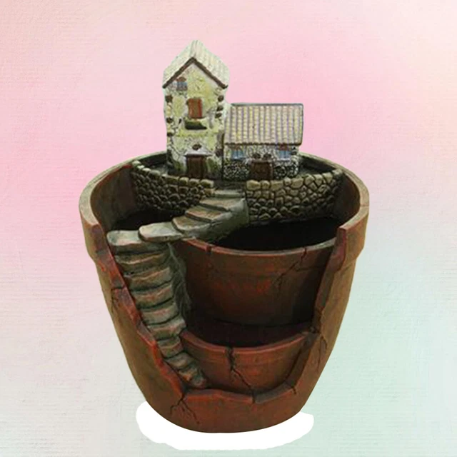 Tiny Creative Flower Pot Holders Artificial Micro Landscape Plants Pot
