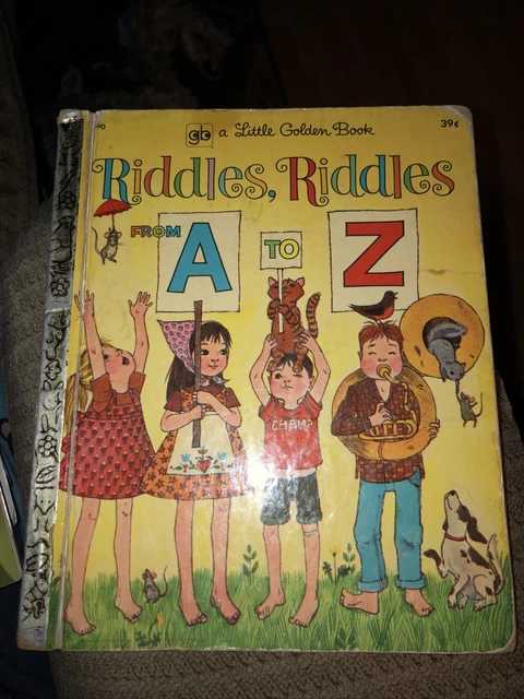 VINTAGE 1962 A Little Golden Book Riddles, Riddles From A To Z $3.50 ...