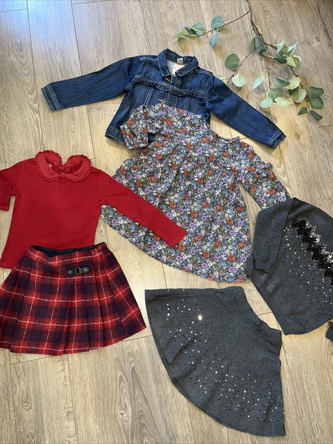 NEXT F&F TU girls autumn winter Christmas bundle dress skirt jumper age 3-4