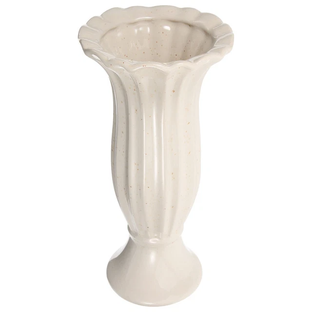 Memorial Flowers Ceramic Vase for Garden Grave  Yard