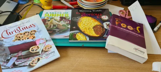 Joblot X 4 Slimming World  Books Xmas Summer 2009 Directory Food Glorious Food