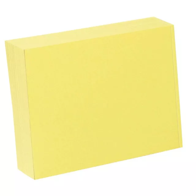100 Karteikarten DIN A6 gelb blanko