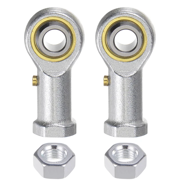 2pcs PHSB5 Female Rod End 5/16" Bore and 5/16-24 Right Hand Thread with Jam Nut