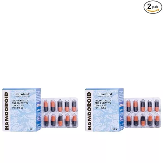 Hamdard Hamdoroid Unani Formulation Provides Relief from Constipation Pack of 2