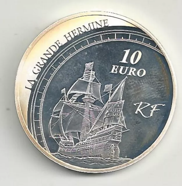 10 Euro - Jacques Cartier - 2011 - Argent - TB/TTB