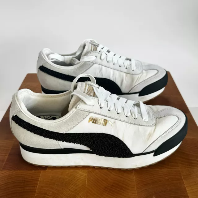 PUMA ROMA AMOR Heritage White Black Low Womens Sz 8.5 Sneaker Shoes 370947 01 25.20 PicClick UK