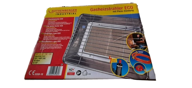 ROTHENBERGER Industrial Eco Piezozündung Gasheizstrahler, nur einmal getestet