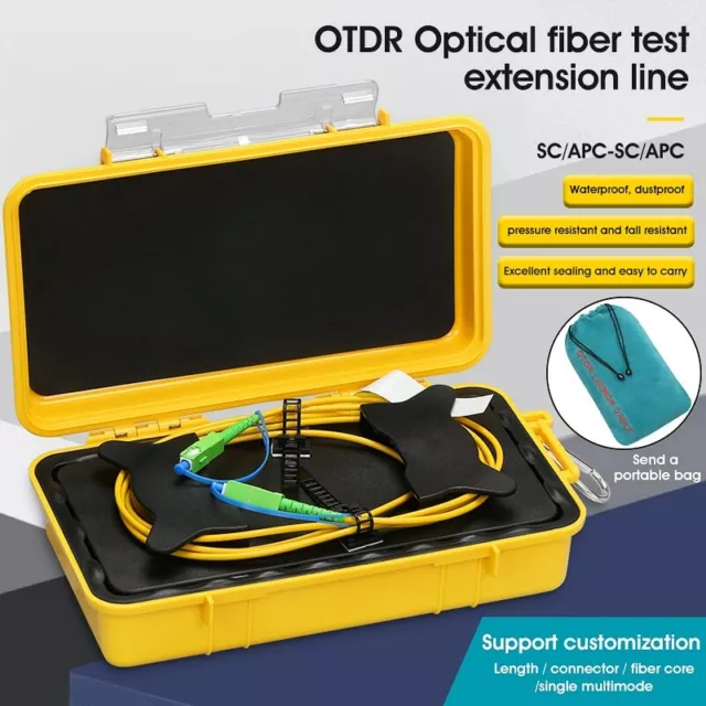 SC/APC-SC/APC Dead Zone Eliminator Fiber Rings Fiber Optic OTDR Launch Cable Box