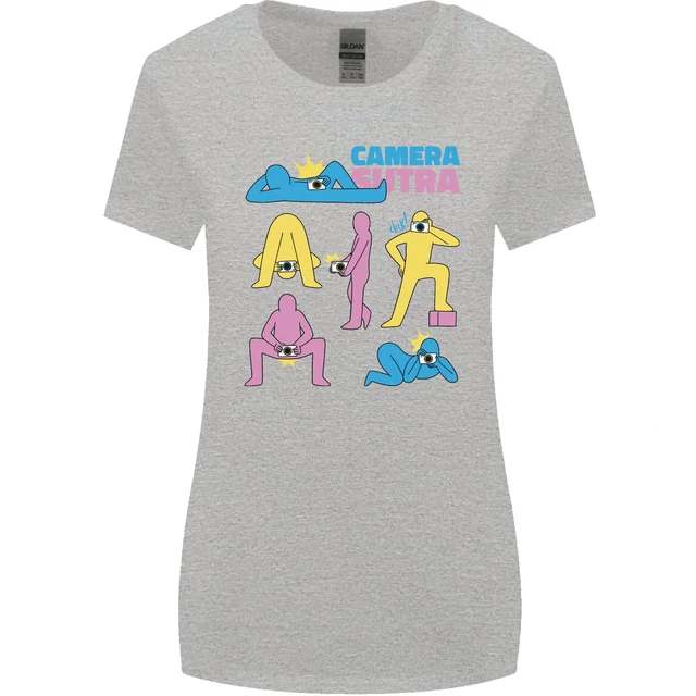 Maglietta Camera Sutra Fotografia Fotografo Divertente Donna Taglio Più Largo 7