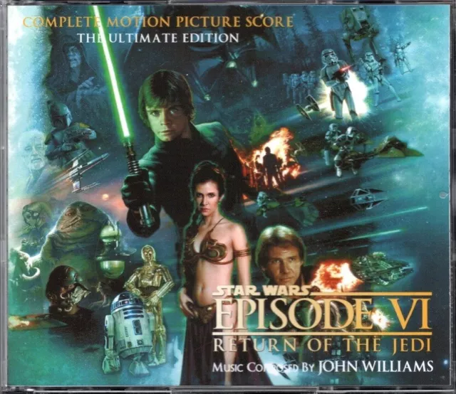 STAR WARS EPISODE VI RETUR OF THE JEDI, music by John Williams, 5 CD set, 76 t