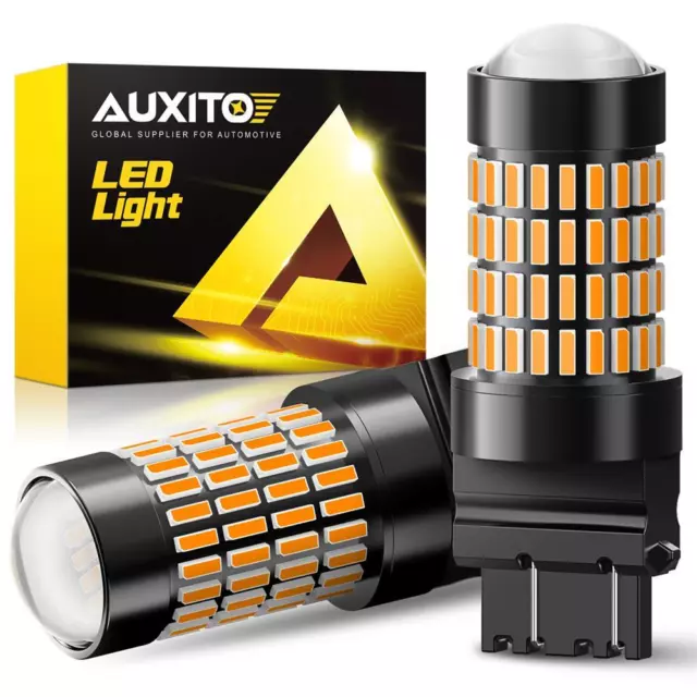 AUXITO Yellow Amber 3157 3156 LED Turn Signal Parking Light Blinker Corner Bulbs