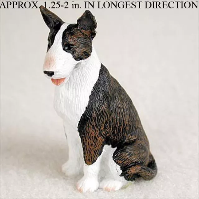 Bull Terrier Mini Hand Painted Figurine Brindle