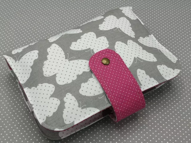 Handmade Baby Diaper Nappy Wallet Bag Pouch Wipes Holder Organizer Butterflies