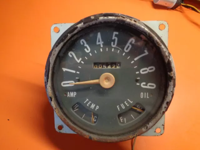 Vintage Willys Jeep 90 MPH Speedometer w/ Fuel & Temp Gauge for Parts / Restore Vintage Willys Jeep 90 MPH Speedometer w/ Fuel & Temp Gauge for Parts / Restore