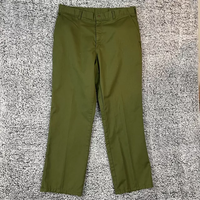 Vintage 80s Boy Scouts of America Pants Mens 38x32 Green BSA Camping Hiking