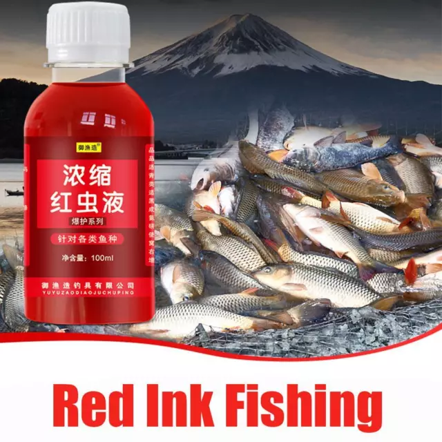 100ml Strong Fish Attractant Concentrated RedWorm Liquid FishBait Additives AU