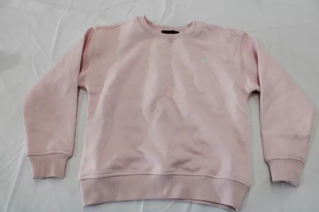 Brooks Brothers Girl's Terry Crewneck Sweatshirt JW7 Pink Size 6 YRS. NWT