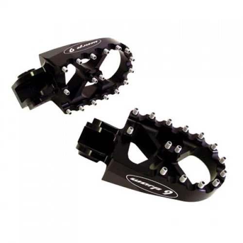 Warp 9 Oversized MX Foot Pegs Black 94-FP3X2
