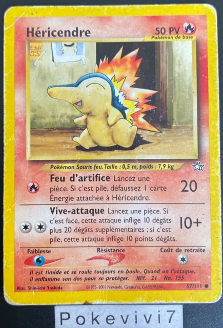 Pokemon Card HERICENDRE 57/111 Common NEO GENESIS Wizards FR USED