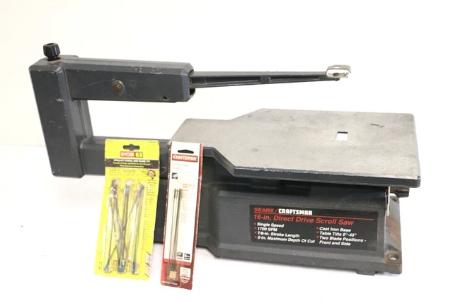 Sears Craftsman 113.235501 VTG 16" Scroll Saw Variable Speed Cast Iron