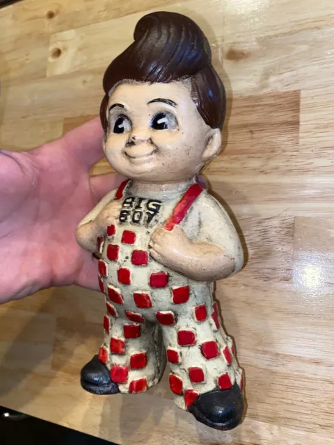 Big Boy Cast Iron Piggy Bank Man Cave Collector Decor 4+ LB Oil Gas Coal GIFT