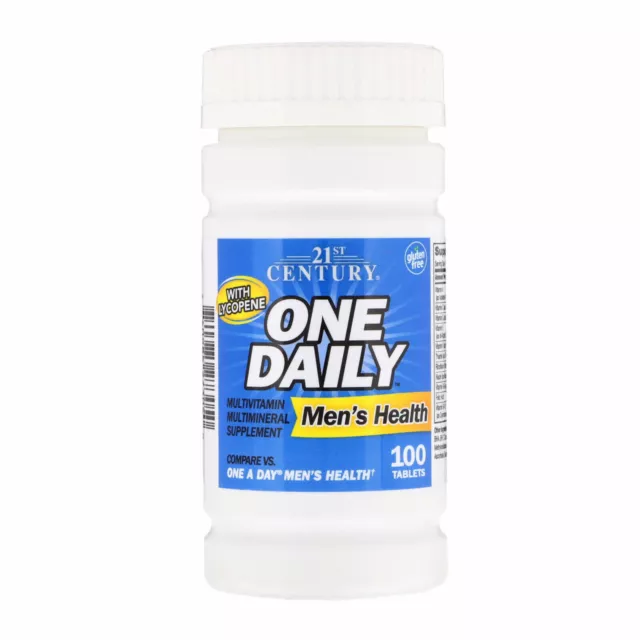 21st Century One Daily Mens Multivitamin 100 Tablets mens Multi with Lycopene