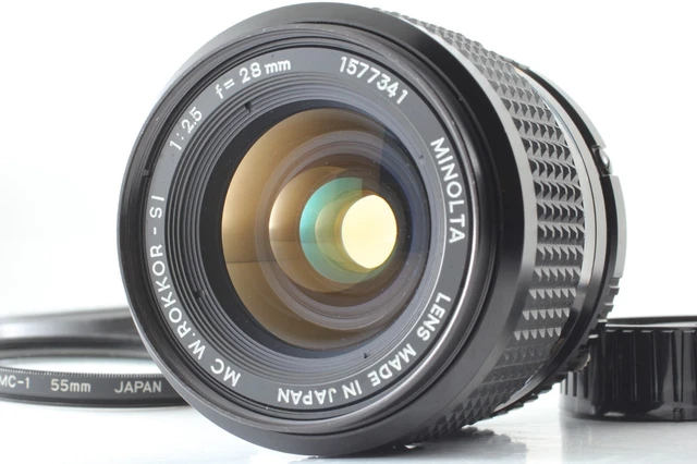 "Near Mint" Minolta MC W.Rokkor-SI 28mm f/2.5 Wide Angle Lens From JAPAN #488