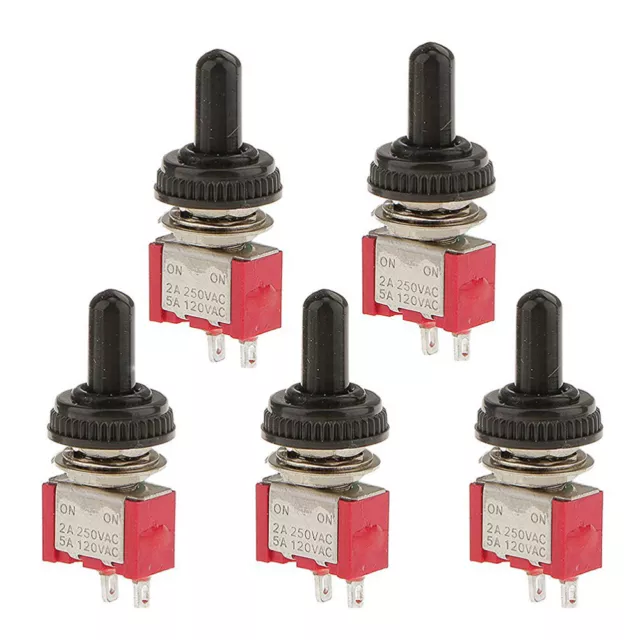 5 X Electrical Light Electronics Practical Toggle Switch Small