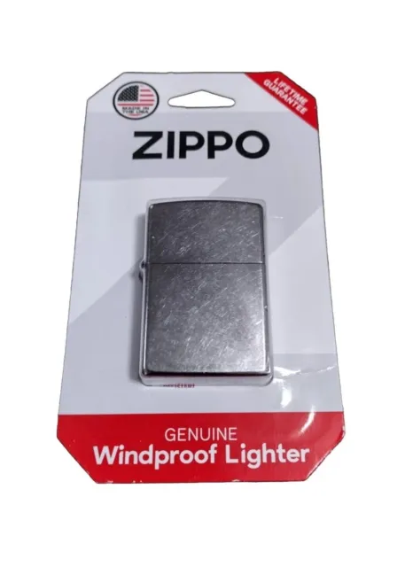 🔥 New Genuine Zippo Windproof Lighter Chrome Made In USA Lifetime Warranty