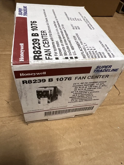 Honeywell R8239 B 1076 Fan Center