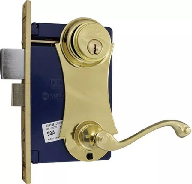 MARKS Lock Ornament Lever/Plate Mortise Lock for Security Door Storm Door