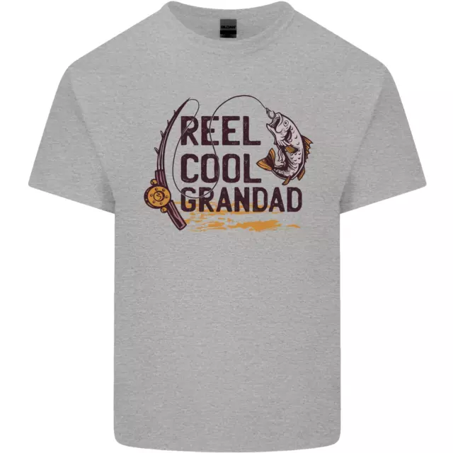 T-shirt da uomo cotone Reel Cool Grandad Funny Fisherman 4