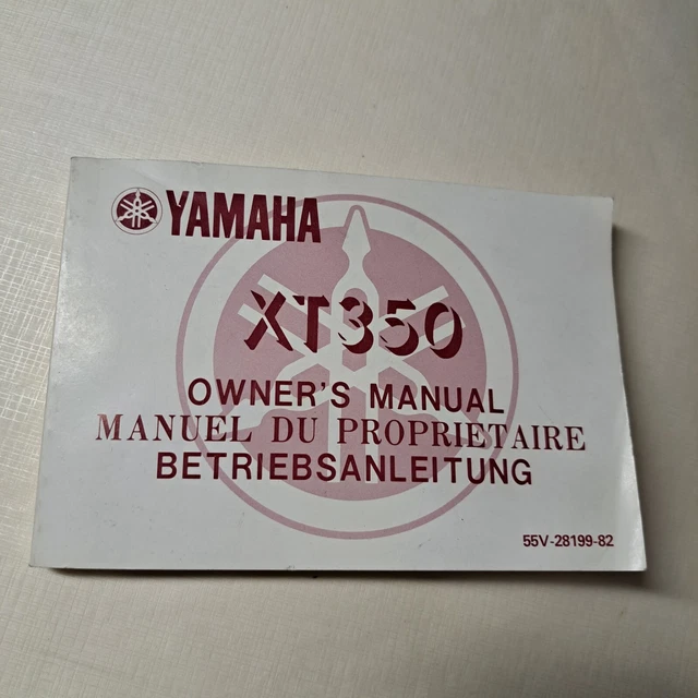 Owner's Manual Yamaha XT350 Xt 350 libretto uso e manutenzione originale