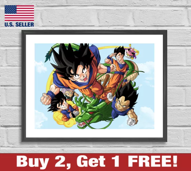 Dragonball Z Cell Saga 18x24” Poster Game room Decor Wall Dbz