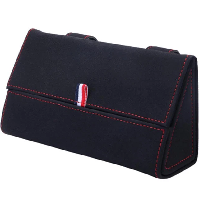 Car Sunglasses Holder Sun Visor Clip Glasses Case Storage Box PU Interior Parts
