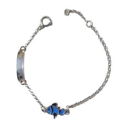 Bracelet Enfant Argent 925 Petit Poisson Cadeau Naissance Bapteme Gravure Nom Eur 52 38 Picclick Fr