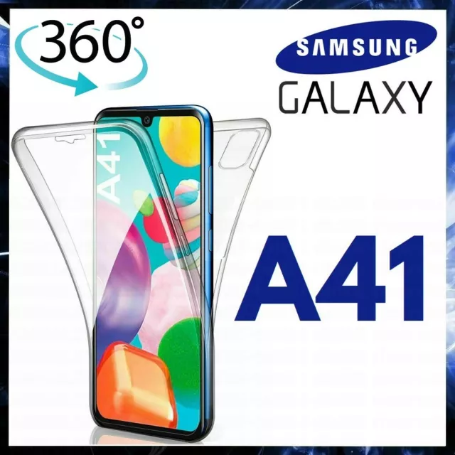 Cover 360 Per Samsung Galaxy A41 Custodia Fronte Retro Silicone Tpu Trasparente