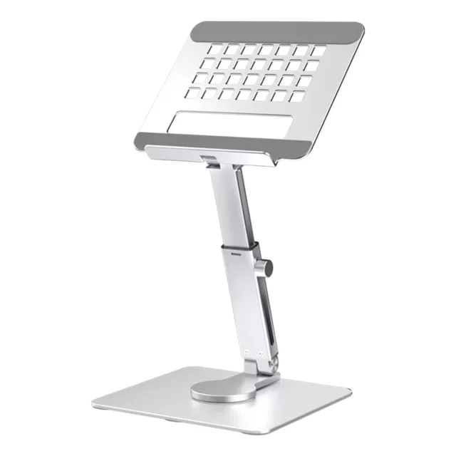 Aluminum Tablet Stand, 360°Rotating Base Folding iPad Desk Stand, Adjustable ...