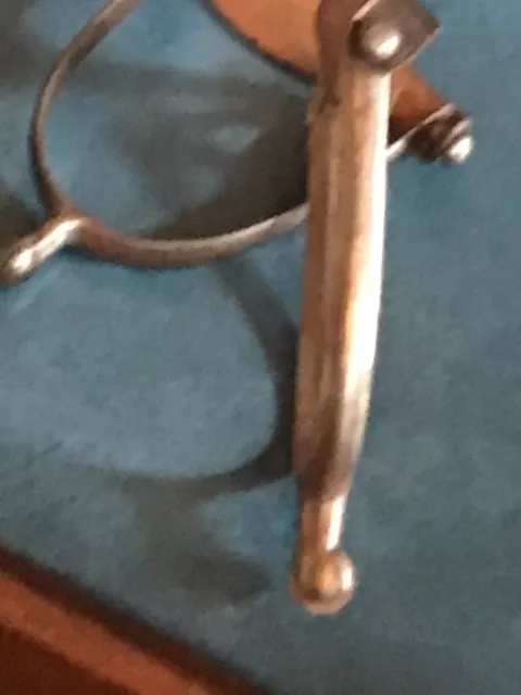 Please See Pixs Circa Signed1900 Pair Cowboy Iron Spur Western American (7-17-5)