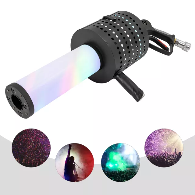 LED CO2 Konfetti Hand Jet Gun Shooter Kanone für Party Disco Nachtclub 10ft Hose 2