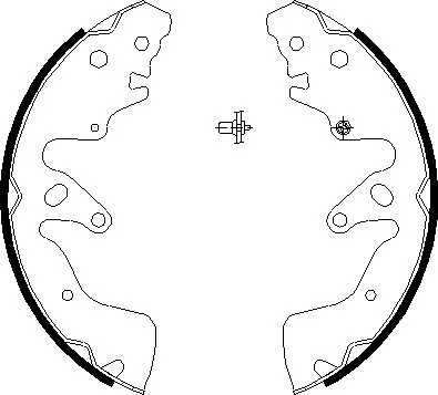 Mintex Rear axle Brake Shoe Set MFR608