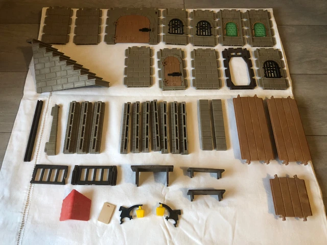 Gros lot Playmobil pièces vrac plus de 1kg Geobra 1974 Château Médiéval