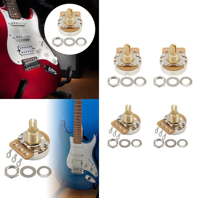 Potentiomètre à arbre en laiton Potentiomètre à arbre divisé pour le volume