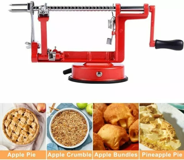 3 in 1 Apple Fruit Corer Slicer Peeler Slinky Machine Potato Cutter Kitchen Tool