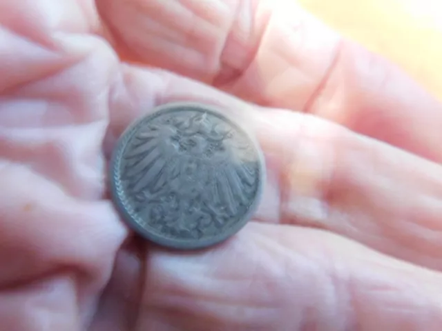 1898  German Germany 5 Pfennig Eagle Coin